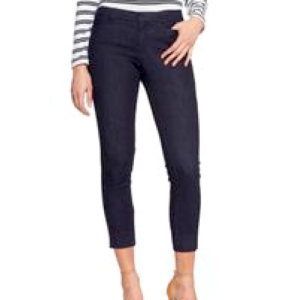 Banana Republic Factory Navy Sloan Crop Stretch Work Pants